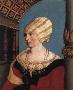 HOLBEIN, Hans the Younger Portrait of Dorothea Meyer oil painting artist
